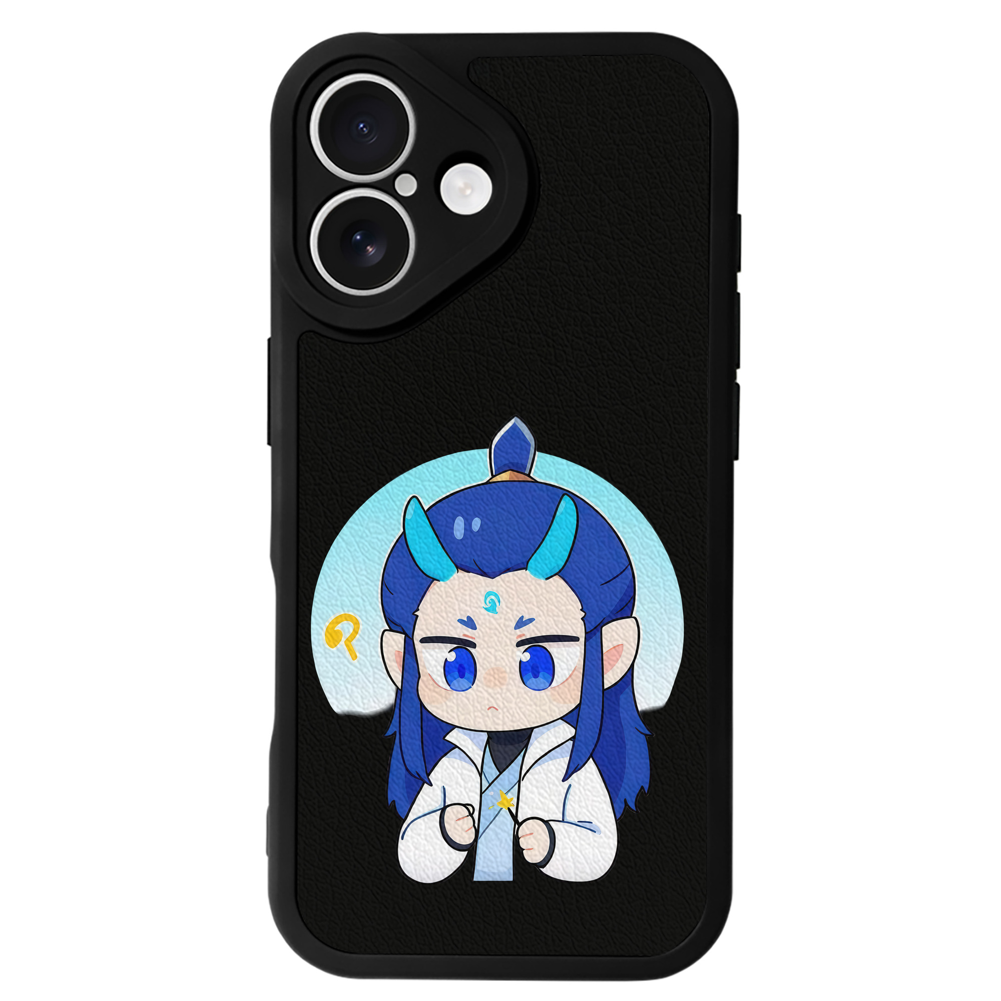 （画像用） Ne Zha 2 ナタ 魔童の大暴れ 【iPhone 16シリーズ対応】シリコンスマホケース（レザー調） 材質：シリコン
